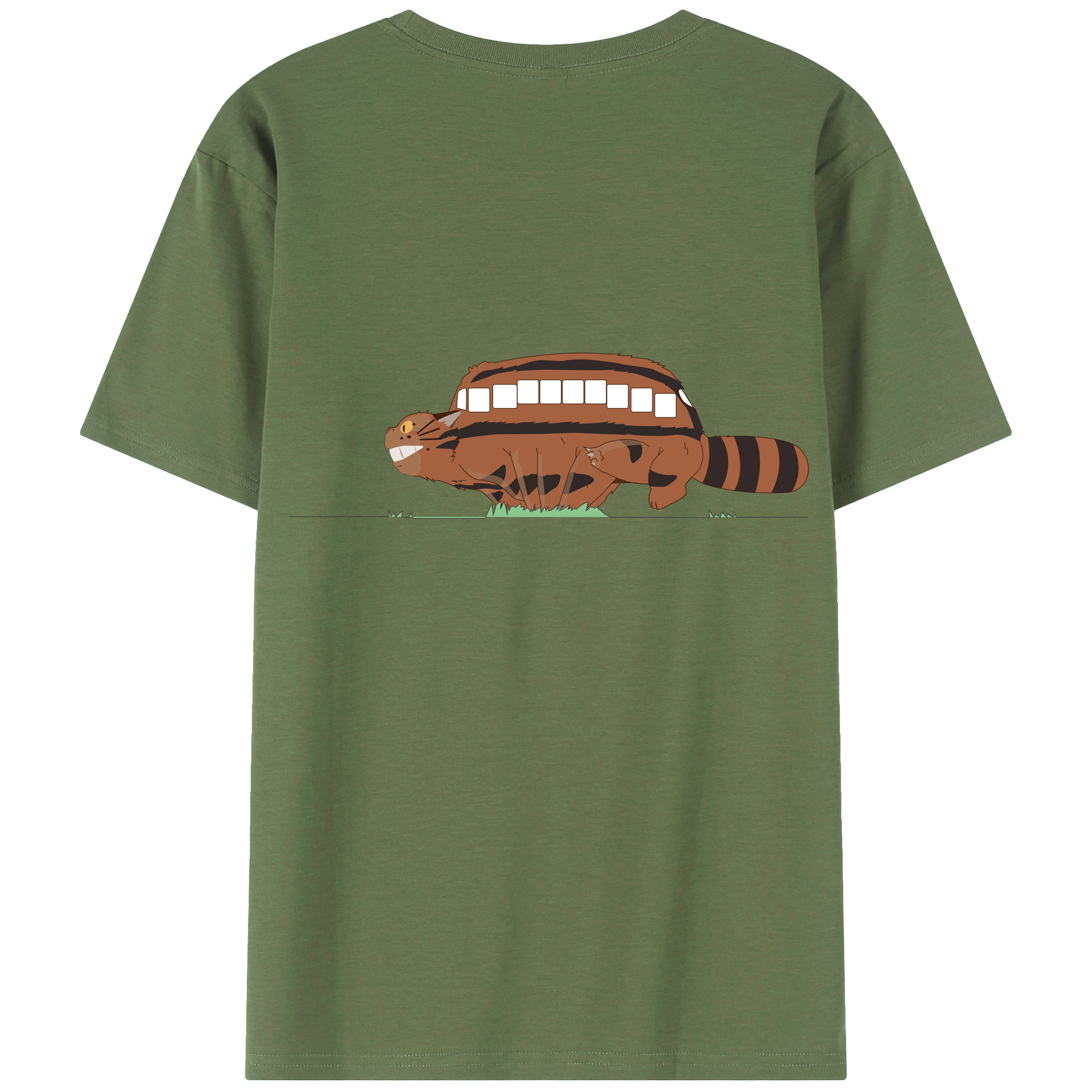 （画像用） となりのトトロ 草壁メイ 草壁サツキ My Neighbor Totoro Satsuki Kusakabe Mei Kusakabe 綿100％ メンズ半袖Tシャツ（バックプリント） 通気性
